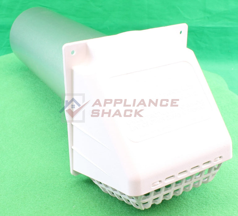 VENT HOOD W-BIRD GUARD 4" X 12" WH (AS-0012233/240-022)