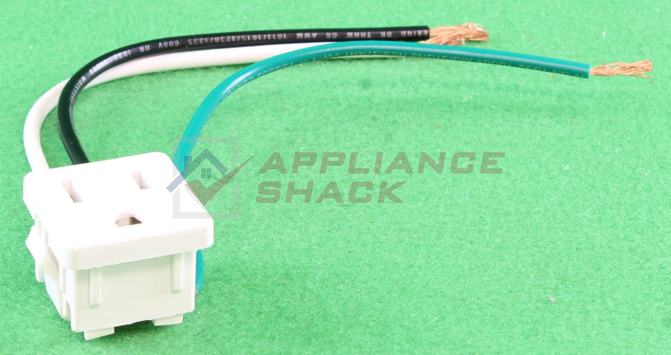 RECEPTACLE 110-130VAC 3-WIRE 6" WH (AS-0073976/318146825HB)