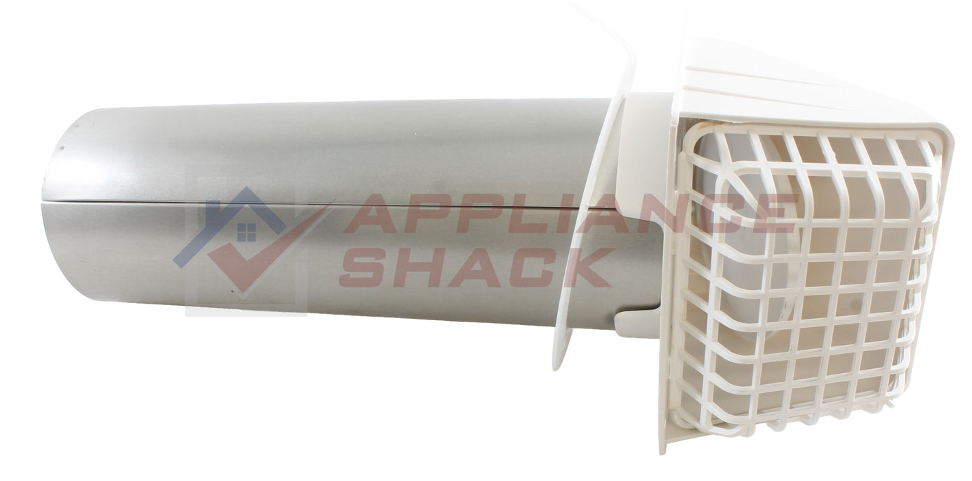 VENT HOOD W-BIRD GUARD 4" X 12" WH (AS-0012233/240-022)