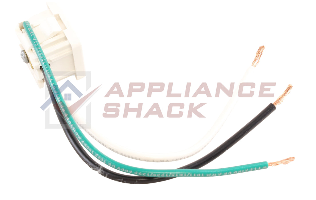 RECEPTACLE 110-130VAC 3-WIRE 6" WH (AS-0073976/318146825HB)