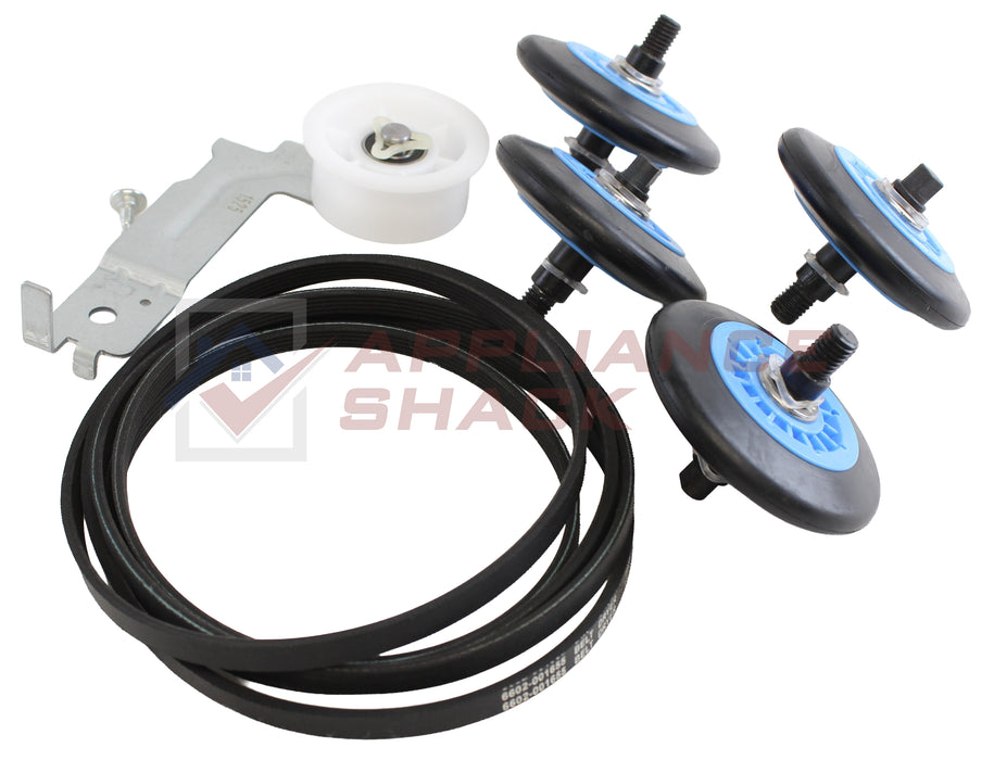 ROLLER W/SHAFTS IDLER & BELT KIT 7- (AS-0088960/DC97-16782AKITHB)