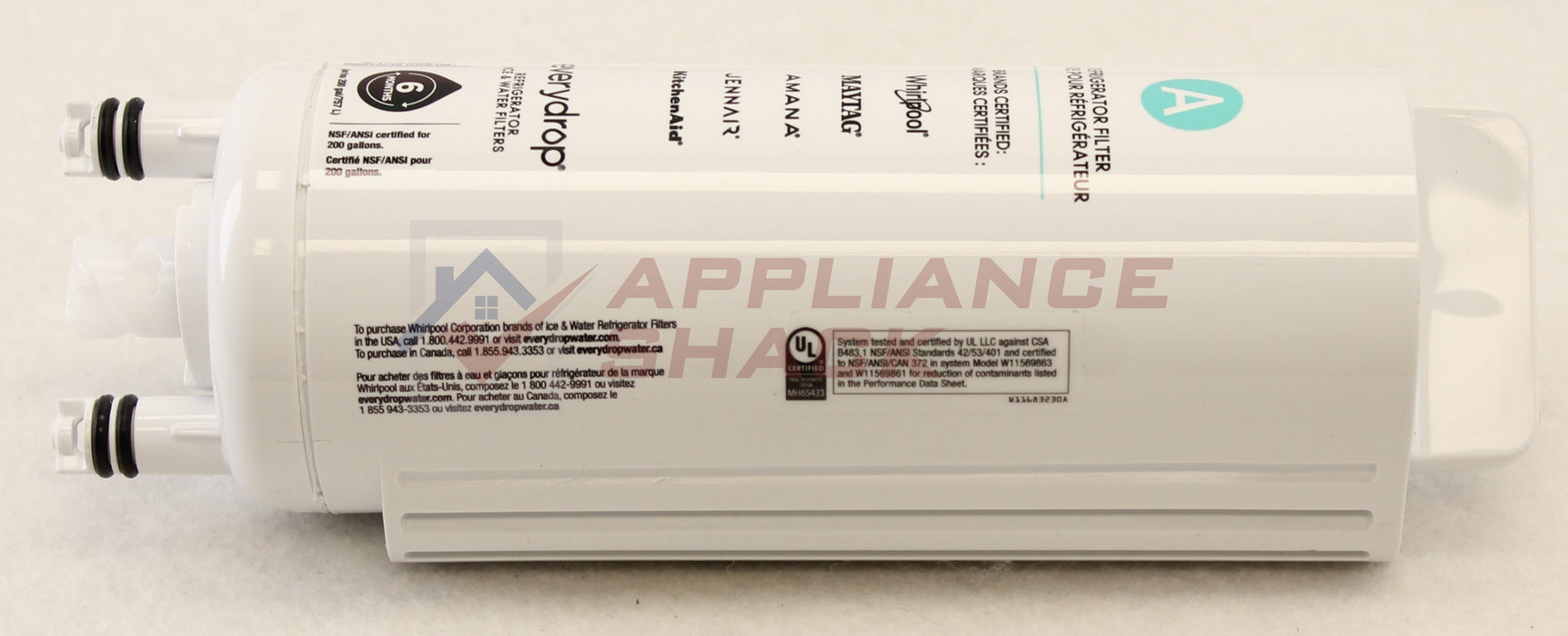 WATER FILTER 42 & 53 NSF FRIDGE (AS-0226789/EDRARXD1B)