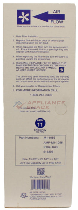 FILTER 15-3/8" X 25-1/2" X 5-1/4" M (AS-0070124/M1-1056)