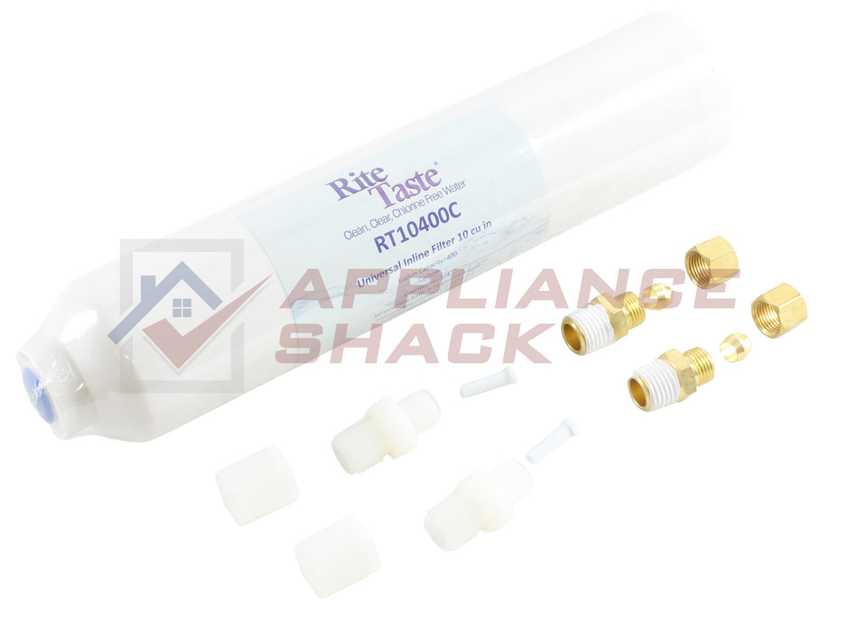 WATER FILTER 10" FITTINGS INCL NSF (AS-0169378/RT10400C)