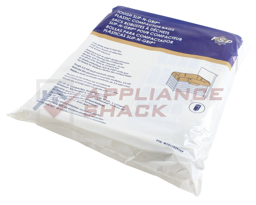 BAG DISPOSAL 15" 15-PCE PLASTIC COM (AS-0045193/W10165295RP)