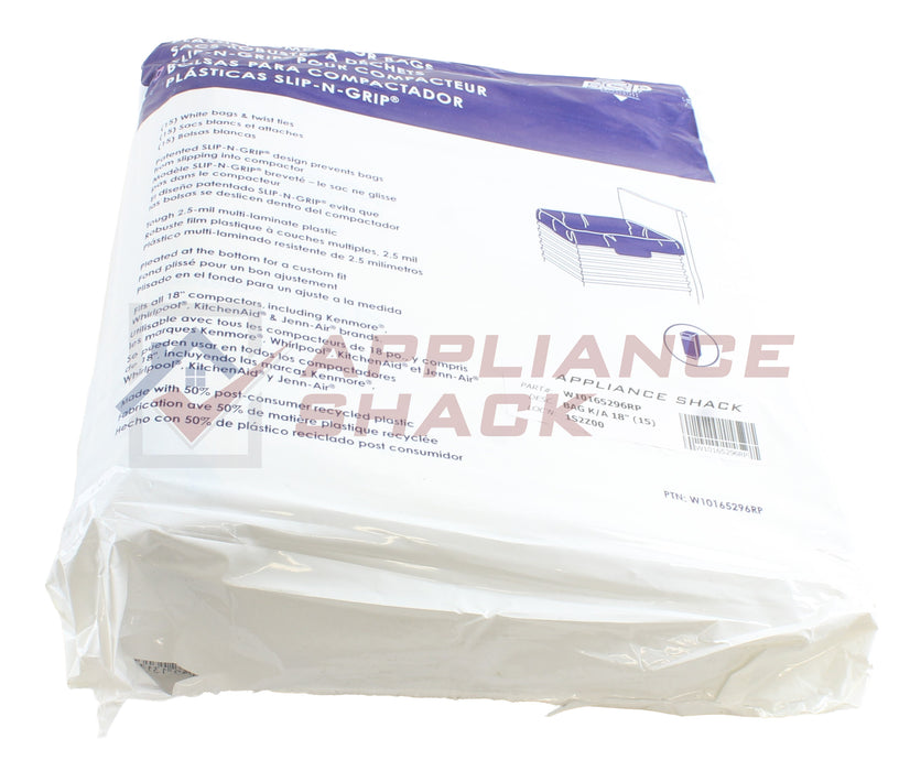 BAG 18" (15-BAGS) COMPACTOR (AS-0045195/W10165296RP)