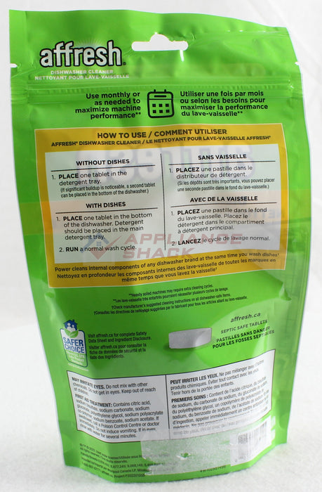 AFFRESH DISHWASHER/DISPOSER CLEANER (AS-0045567/W10288149B)